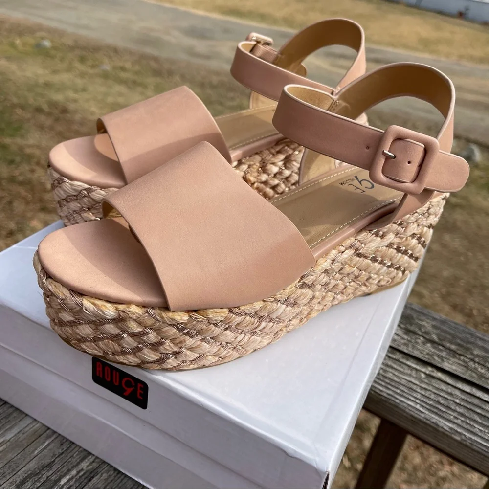 NIB Rouge Helium Platform Sandals, Size 7.5 - Picture 7 of 9